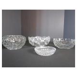 4 Glass Bowls