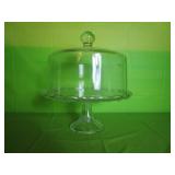 Anchor Hocking Cake Pedestal w/ Glass Dome