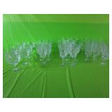 10 - Cut Crystal Iced Tea Stemware, 8 Cut Crystal