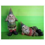2 Garden Gnomes 19" is Tallest  Resin