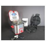 Small Deep Fryer & Belgian Waffle Maker