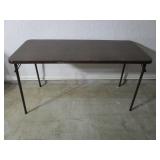 Walnut Vinyl Folding Table