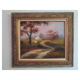 Signed Oil on Canvas "Home Place"