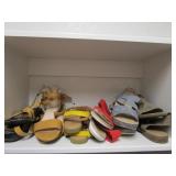 6 pair Ladies Sandals 7.5 - 8