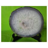 Polished Agate Geode Slice 7.5"