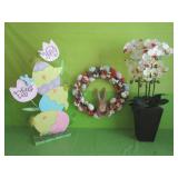 3 Pcs- Easter Stand Up & Wreath