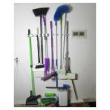 Collection of Brooms, Mops & More