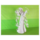 Carved Angel Sculpture 28" "Wire Framed Wings"