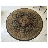 Traditional 92" Rd Area Rug "Ornate Floral