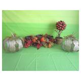 Harvest Decor - 4 Pcs Candelabra, Pumpkins & More