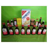 Vintage Cracker Can & 17 Vintage Cooking Spices &