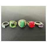5 Colorful Fashion Rings