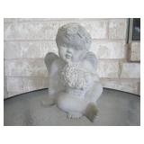 Heavy Concrete Cherub 9"
