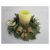 Ceramic Calla Lillies Candle Ring / Wreath