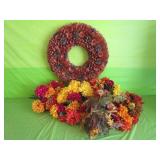 Fall Wreath & Fall Florals 21"