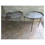2 Metal Side Tables - "Need to be Painted"