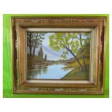 Framed River Scene 20" x 24"