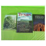 3 Texas Hard Back Coffee Table Books