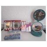 Group- Mani/Pedi Sets, Travel LED Make Up Mirror,