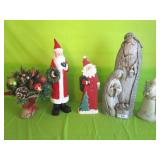 5 Pc Christmas - Santa & Nativity Display