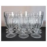 12 Clear Glass Iced Tea Glasses