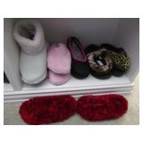 6 Pair House Shoes Size 8