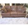 Traditional Style Upholstered Sofa w/ Ornate