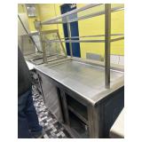 Stainless cabinet table
