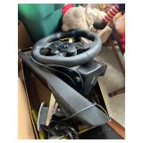 Gaming Steering wheel and foot pedals Gaming Steering wheel and foot pedals