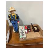 John Wayne doll, cast banks John Wayne doll, cast banks