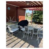 Iron patio set