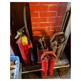Vintage fire extinquishers