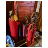 Vintage fire extinquishers
