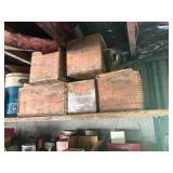 Wooden advertising boxes
