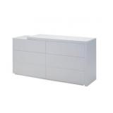 Mobital White Dresser and Extension, Damaged