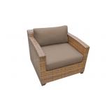 TK Classics Laguna Club Chair, Beige Cushions
