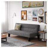 Dorel Microfiber Futon in Gray