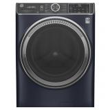 GE Smart Front Load Washer in Sapphire Blue