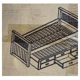 Headboard Footboard, Slat Side Rail Trundle Drawer