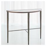 Global Views Hammered Gold Console Table