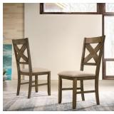 Round Hill Furniture Set of 2 Dining Chairs
