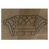 Dark Grey Linen Tufted Left & Right Arm Chair