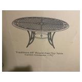 Traditions 48" Round Cast Table Top (no base)