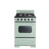 Classic Retro 24" Gas Range in Light Green