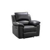 Abbyson Toscana Leather Recliner Chair, Dark Brown