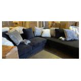 Sectional Sofa in Jet Black