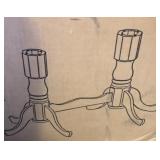 Plainville Double Pedestal Base in Black