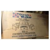 3-Seater Outdoor Sofa in Grey, Damaged/Incomplete