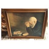 "Grace" Man Praying, Daily Bread Print
