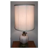 Pair of Midcentury Lamps, Lights on Top & Bottom